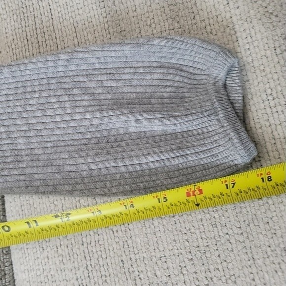 Apt. 9 Grey Geometric Tunic Long-sleeved Sweater Dress Size Large - Picture 11 of 12